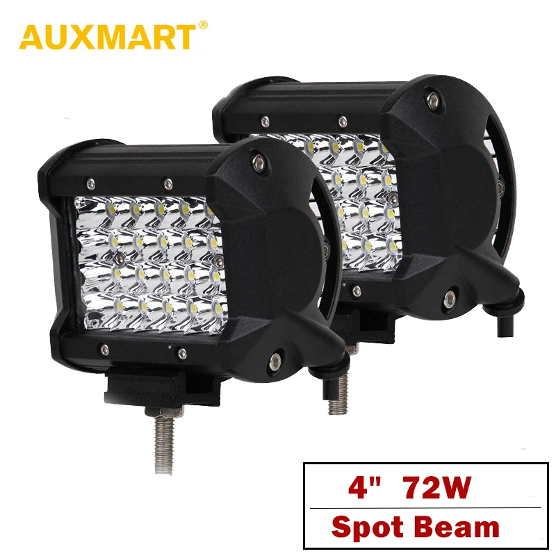 Auxmart 4" Work Light 72W Offroad LED Light Working LED Driving Lamp 6500K LED 12v 24v Spot Beam ATV SUV 4x4
Auxmart 4" Work Light 72W Offroad LED Light Working LED Driving Lamp 6500K LED 12v 24v Spot Beam ATV SUV 4x4
