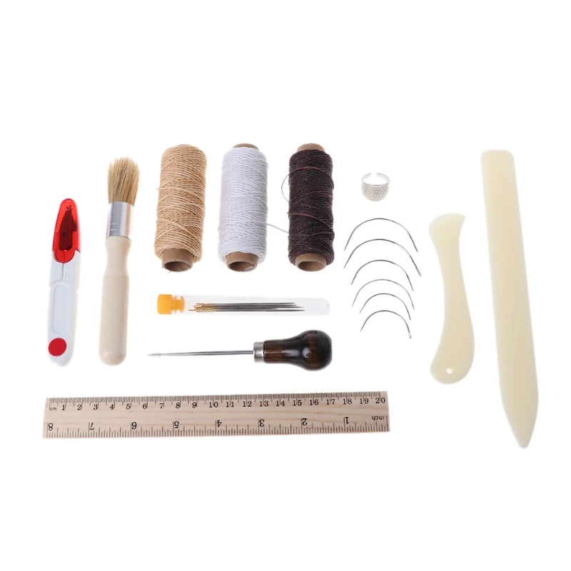 23Pcs Multi-function Bookbinding Starter Tools Set Bone Folder Paper Ruler Sewing Leathercraft Tool Sets Handcraft Tool Kit
23Pcs Multi-function Bookbinding Starter Tools Set Bone Folder Paper Ruler Sewing Leathercraft Tool Sets Handcraft Tool Kit