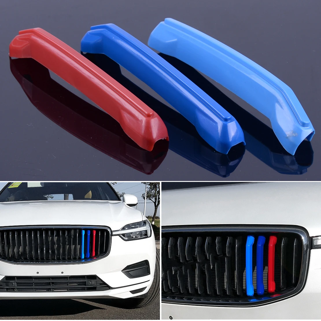 CITALL 3PCS/set Car Front Face Center Grille Stripes Covers Clips Decorations ABS Three Color Trim Fit for Volvo XC60 2018 2019
CITALL 3PCS/set Car Front Face Center Grille Stripes Covers Clips Decorations ABS Three Color Trim Fit for Volvo XC60 2018 2019