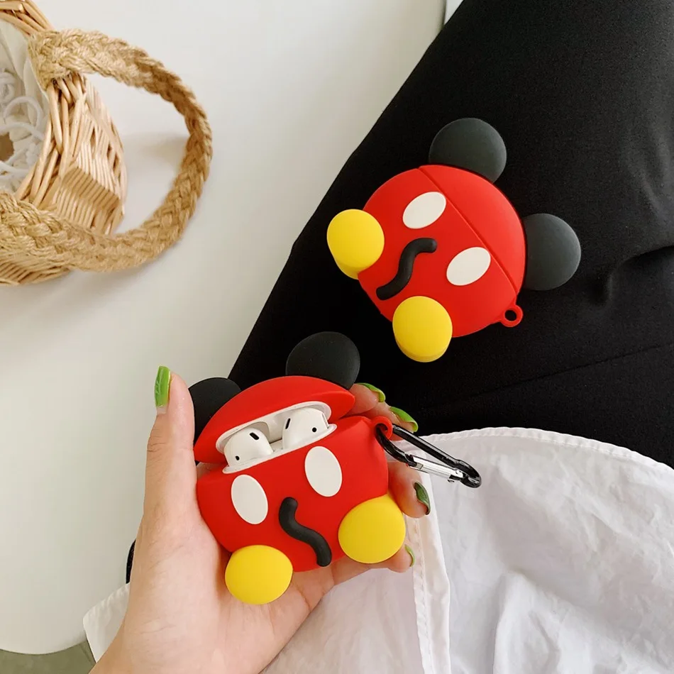 Cute Mouse Bluetooth Wireless Earphone Case for AirPods Case Silicone Cartoon Cover Accessories for Apple Air Pods Keyring Box
Cute Mouse Bluetooth Wireless Earphone Case for AirPods Case Silicone Cartoon Cover Accessories for Apple Air Pods Keyring Box