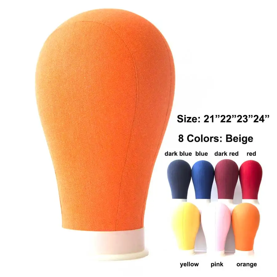 21/22/23/24 Inch Rainbow Color Canvas Block Mannequin Head Wig Stand Making Head Hair Styling Manikin Head For Wig Display
21/22/23/24 Inch Rainbow Color Canvas Block Mannequin Head Wig Stand Making Head Hair Styling Manikin Head For Wig Display