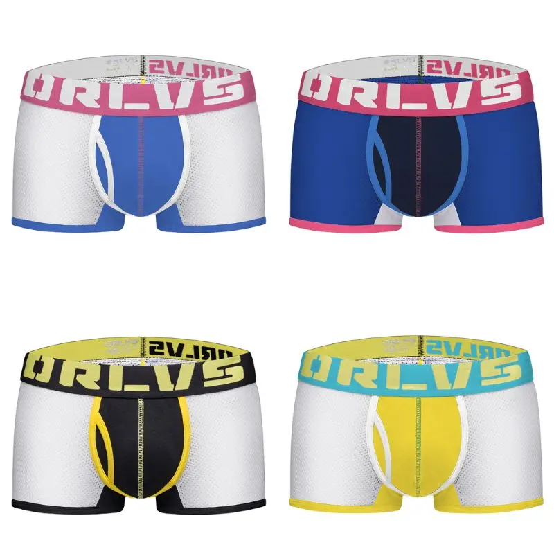 Men Low Rise Breathable Mesh Patchwork Underwear Briefs U Bulge Pouch Trunks Contrast Color Letters Printed Cotton Panties
Men Low Rise Breathable Mesh Patchwork Underwear Briefs U Bulge Pouch Trunks Contrast Color Letters Printed Cotton Panties