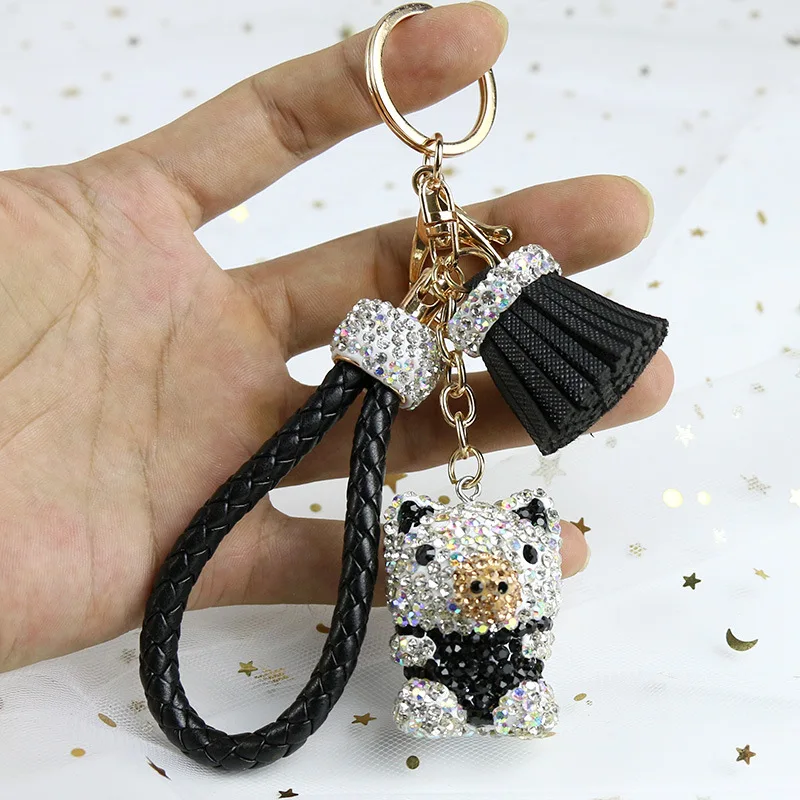 Luxury Handmade Crystal Rhinestones Diamonds Pig Keyring Female Cute Pendant Car Key Pendant Creative Bag Pendant Keychain Gift
Luxury Handmade Crystal Rhinestones Diamonds Pig Keyring Female Cute Pendant Car Key Pendant Creative Bag Pendant Keychain Gift