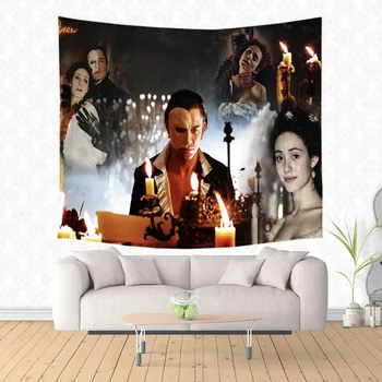 Musical The Phantom of the Opera Pattern Tapestry Decorative Wall Hanging Carpet Bedding Outlet Door Curtain Textile
Musical The Phantom of the Opera Pattern Tapestry Decorative Wall Hanging Carpet Bedding Outlet Door Curtain Textile