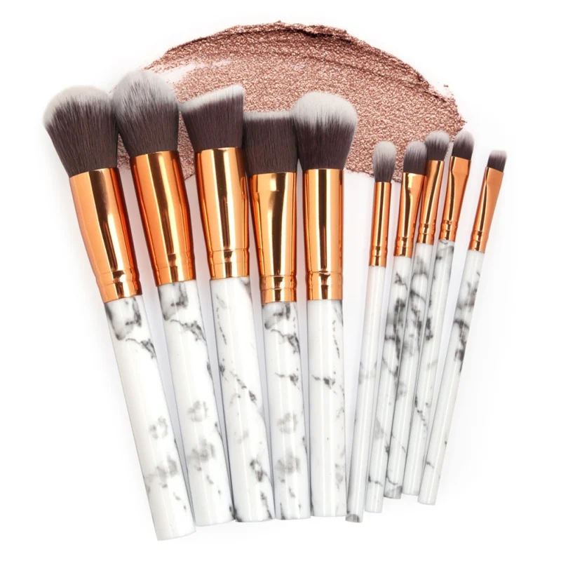 10Pcs/Set Makeup Brushes Professional Marbling Handle Powder Foundation Eyeshadow Lip Make Up Brushes Set Beauty Tools
10Pcs/Set Makeup Brushes Professional Marbling Handle Powder Foundation Eyeshadow Lip Make Up Brushes Set Beauty Tools