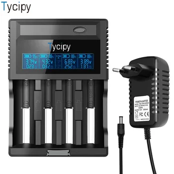 Tycipy 4-slot 18650/AA/AAA With LCD Screen Battery Charger VIP-ZL440C Smart USB Battery Charger Fast Charging
Tycipy 4-slot 18650/AA/AAA With LCD Screen Battery Charger VIP-ZL440C Smart USB Battery Charger Fast Charging