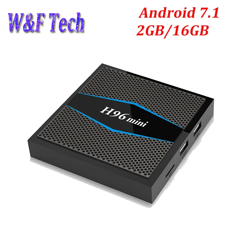 

H96 MINI TV BOX Android 7.1 Amlogic S905W Quad core 2GB 16GB Smart Media Player Support 2.4G&5G Dual WiFi BT 4.0 4K H.265