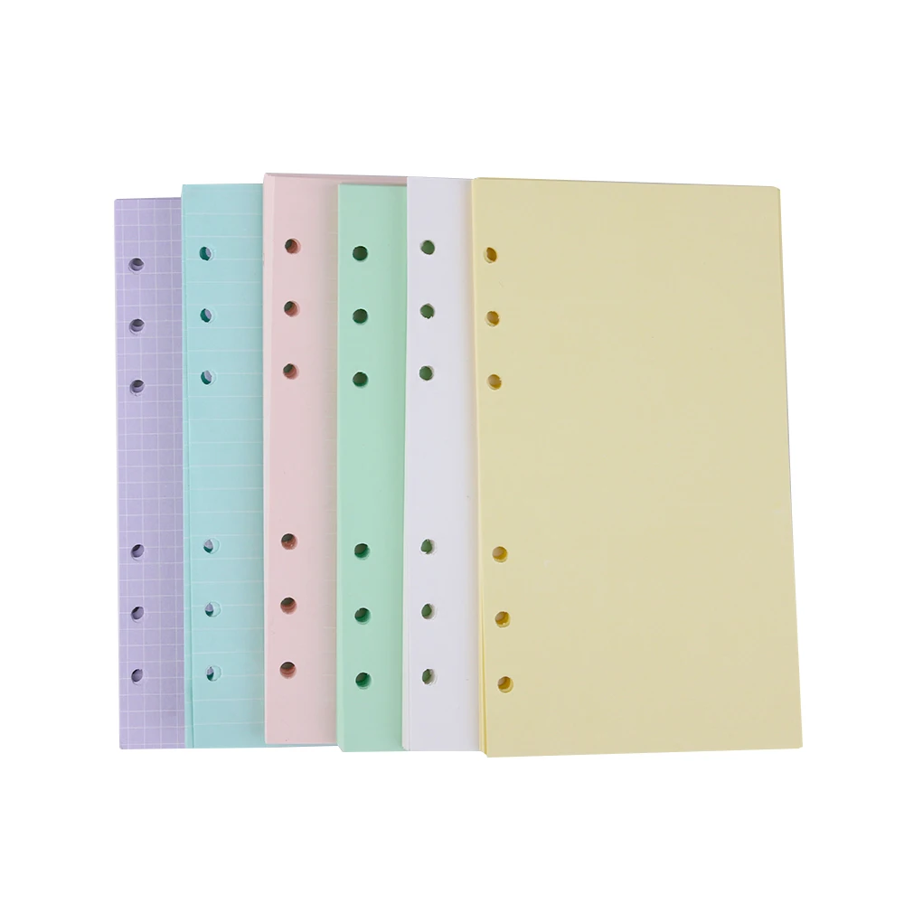 40 sheets/Set Colorful Notebooks Accessories A5 A6 Solid Color Planner Inners Filler Loose Leaf Papers Diary Office Supplies
40 sheets/Set Colorful Notebooks Accessories A5 A6 Solid Color Planner Inners Filler Loose Leaf Papers Diary Office Supplies