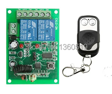 NEW DC12V 2CH 10A Radio Controller RF Wireless Push Remote Control Switch 315 MHZ 433 MHZ teleswitch Transmitter + Receiver
NEW DC12V 2CH 10A Radio Controller RF Wireless Push Remote Control Switch 315 MHZ 433 MHZ teleswitch Transmitter + Receiver
