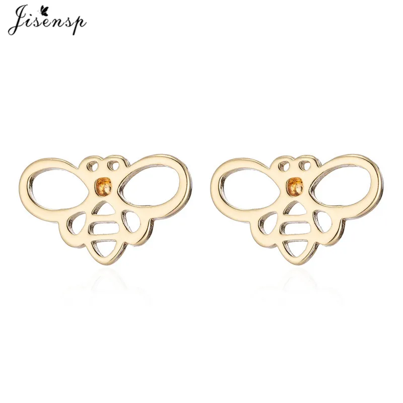 Jisensp Cute Honey Bee Stud Earrings for Girls Stainless Steel Insect Animal Earrings Studs sieraden Jewellery New Year Gift
Jisensp Cute Honey Bee Stud Earrings for Girls Stainless Steel Insect Animal Earrings Studs sieraden Jewellery New Year Gift