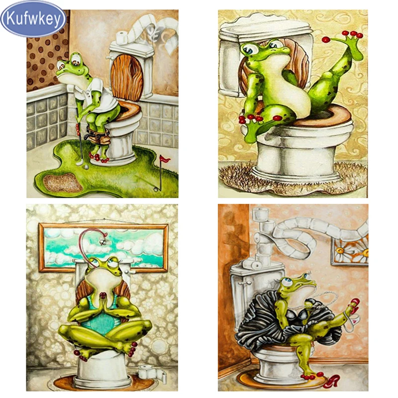 5d crystal Diamond Painting"cartoon Toilet frog"Full square/round drill HandCrafts Rhinestone Embroidery Mosaic kit,bathroom art
5d crystal Diamond Painting"cartoon Toilet frog"Full square/round drill HandCrafts Rhinestone Embroidery Mosaic kit,bathroom art