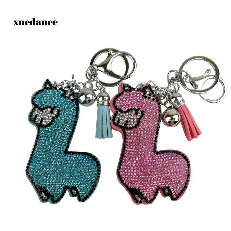 Cute hotfix rhinestone Alpaca Keyring Holder Cryatal Animal Keychain Bag Accessories Pendant Chaveiro Jewelry
Cute hotfix rhinestone Alpaca Keyring Holder Cryatal Animal Keychain Bag Accessories Pendant Chaveiro Jewelry