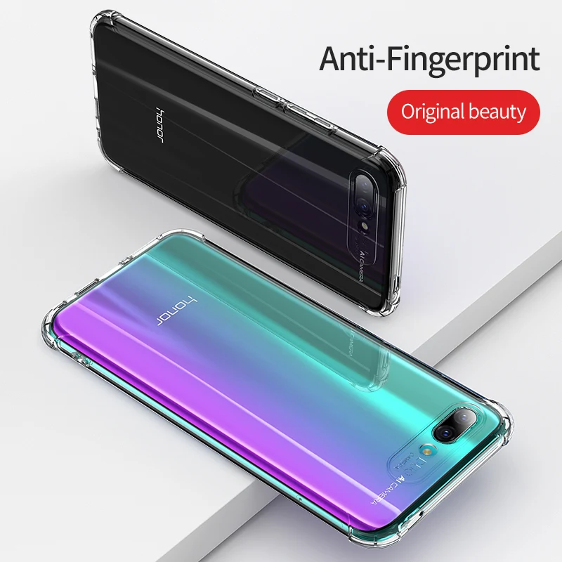 Msvii Прозрачный чехол для Huawei Honor 10 силиконовый V20 TPU Тонкий задняя крышка|Бамперы| |