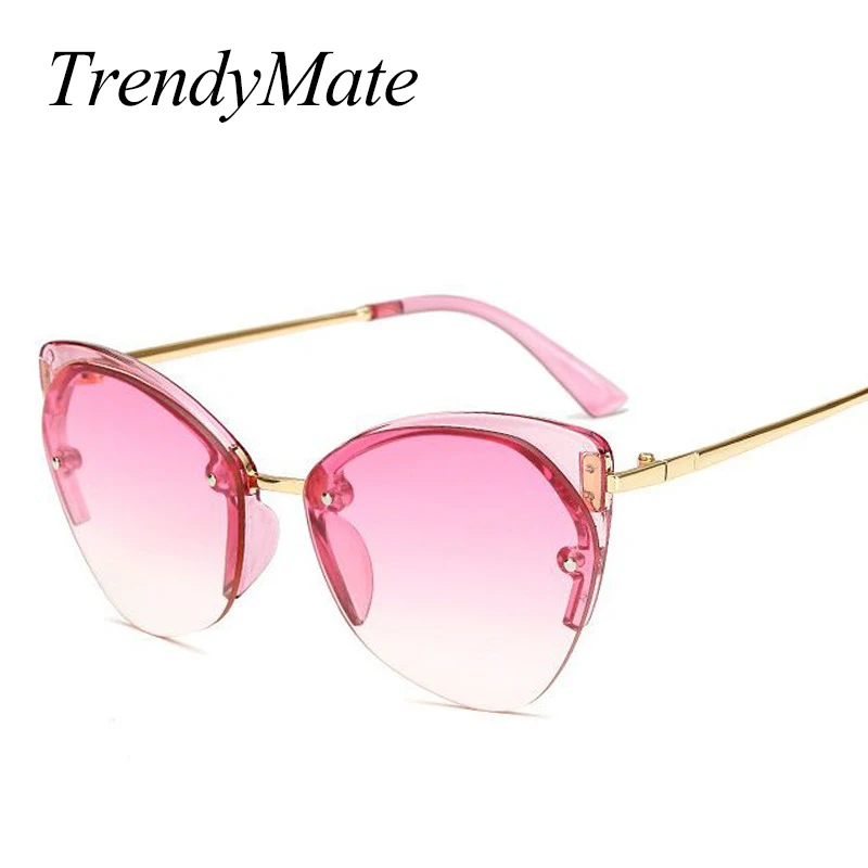 

Lady Ocean Sunglasses Big Frame Men Women Sun Glasses Oversize Cat Eye Retro Eyeglasses Summer UV Protection Sunglass 5375