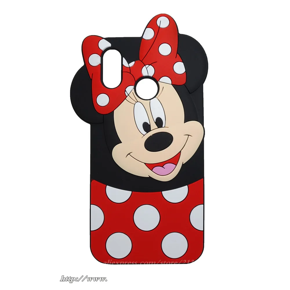 Fashion 3D Cartoon Minnie soft Silicone Phone Case For Huawei P20 Lite P 20 Lite Case For Huawei P20 Lite Case P 20 Lite Cover