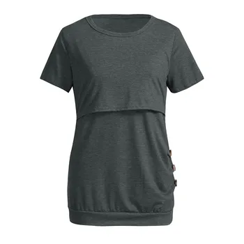 Women's Nursing Short Sleeve Solid Print Tops Breastfeeding Sweatshirt T-Shirt Women Pregnant Clothes Nursing Top Breastfeeding
Women's Nursing Short Sleeve Solid Print Tops Breastfeeding Sweatshirt T-Shirt Women Pregnant Clothes Nursing Top Breastfeeding