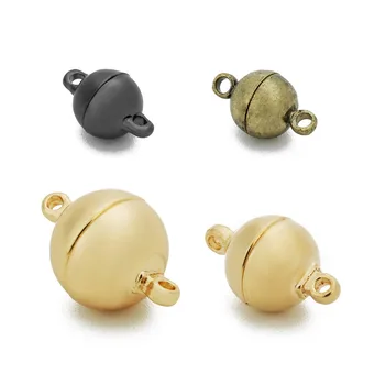 5Pcs KC Gold Color Round Strong Magnetic Clasps For Bracelet Necklace 8mm 10mm 12mm 14mm Clasp Connector DIY Jewelry Findings
5Pcs KC Gold Color Round Strong Magnetic Clasps For Bracelet Necklace 8mm 10mm 12mm 14mm Clasp Connector DIY Jewelry Findings