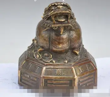 Free shipping S00681 7"chinese folk fengshui bronze wealth yuanbao money dragon beast Pixiu statue
Free shipping S00681 7"chinese folk fengshui bronze wealth yuanbao money dragon beast Pixiu statue