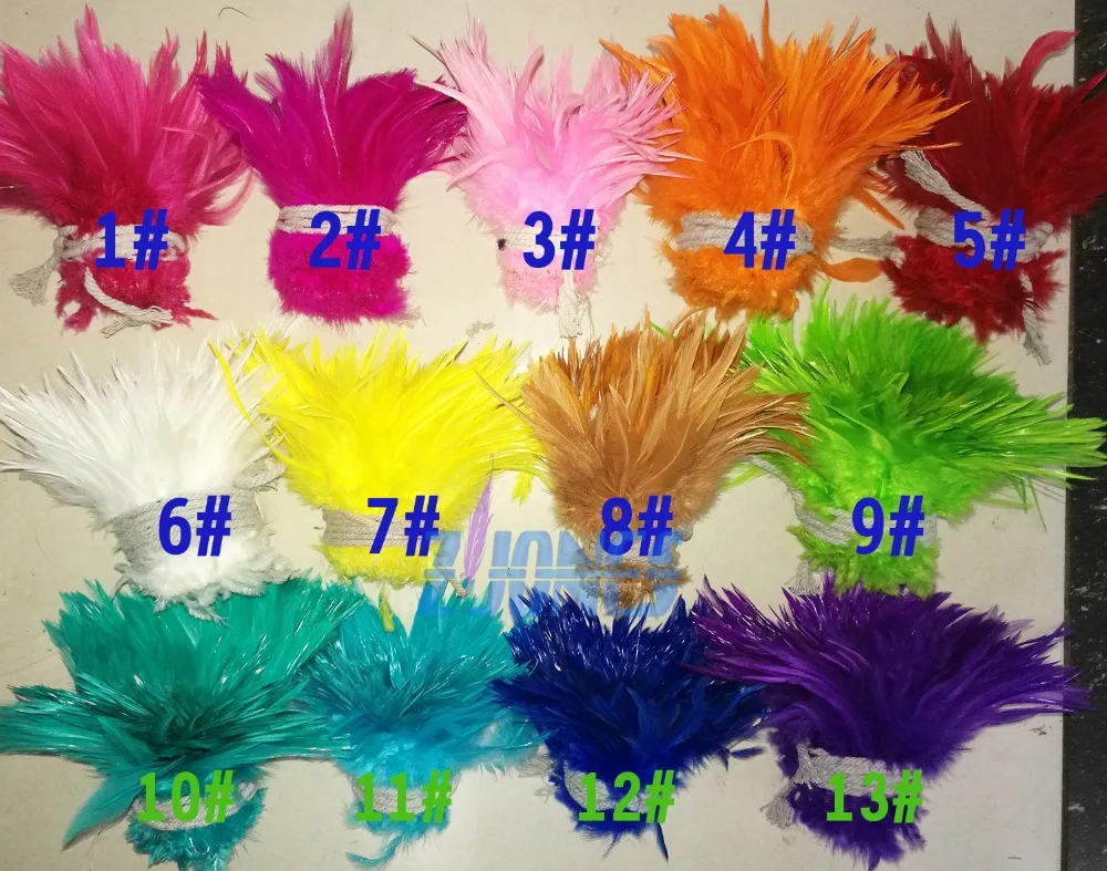 900pcs per Bundle 12-15cm 5-6" Rooster Saddle Feather Strung Chicken feather Trimming Cock Ribbons For Dress/Skirt
900pcs per Bundle 12-15cm 5-6" Rooster Saddle Feather Strung Chicken feather Trimming Cock Ribbons For Dress/Skirt