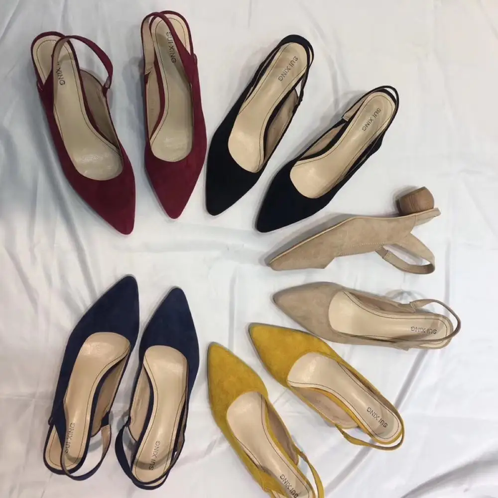 2019 summer back strap pumps shoes women elegant flock pointed toe round heels sandals shallow slingback ladies chaussure female
2019 summer back strap pumps shoes women elegant flock pointed toe round heels sandals shallow slingback ladies chaussure female