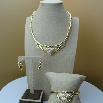 Yuminglai 2019 New Design Gold Color Luxury Dubai Jewlries Unique Design Ladies African Jewelry Set FHK6257
Yuminglai 2019 New Design Gold Color Luxury Dubai Jewlries Unique Design Ladies African Jewelry Set FHK6257