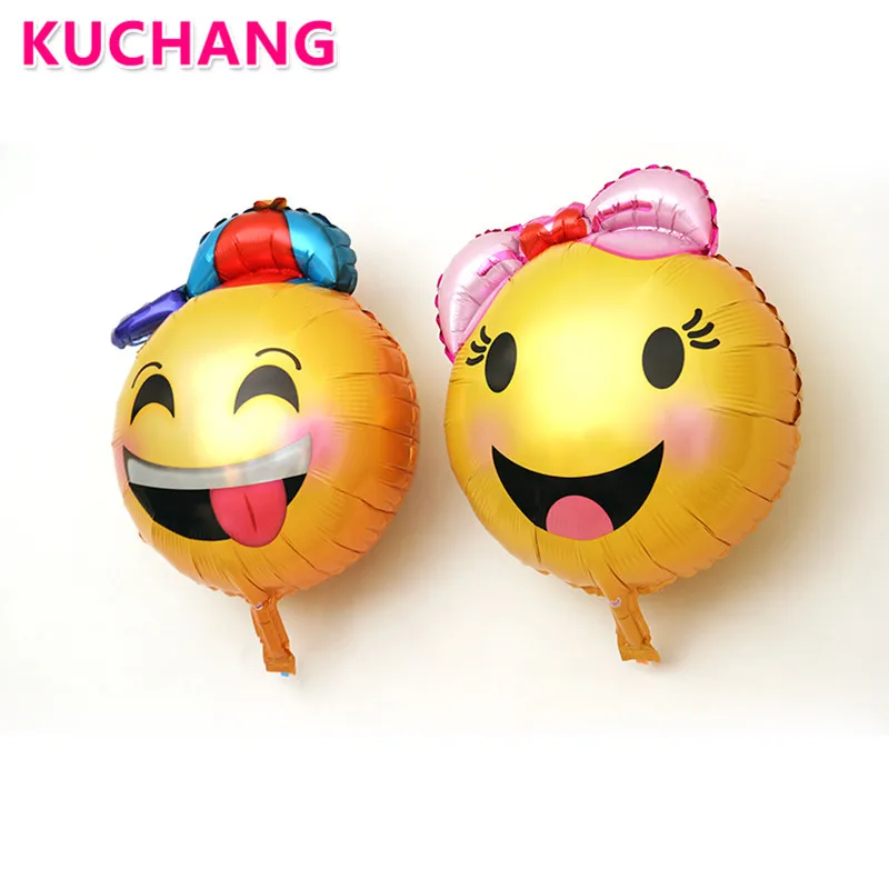 2pcs/lot Emoji Balloons Smiley Face Expression Yellow Foil Ballons Wedding Birthday Party Decor Inflatable Helium Balls Supplies
2pcs/lot Emoji Balloons Smiley Face Expression Yellow Foil Ballons Wedding Birthday Party Decor Inflatable Helium Balls Supplies
