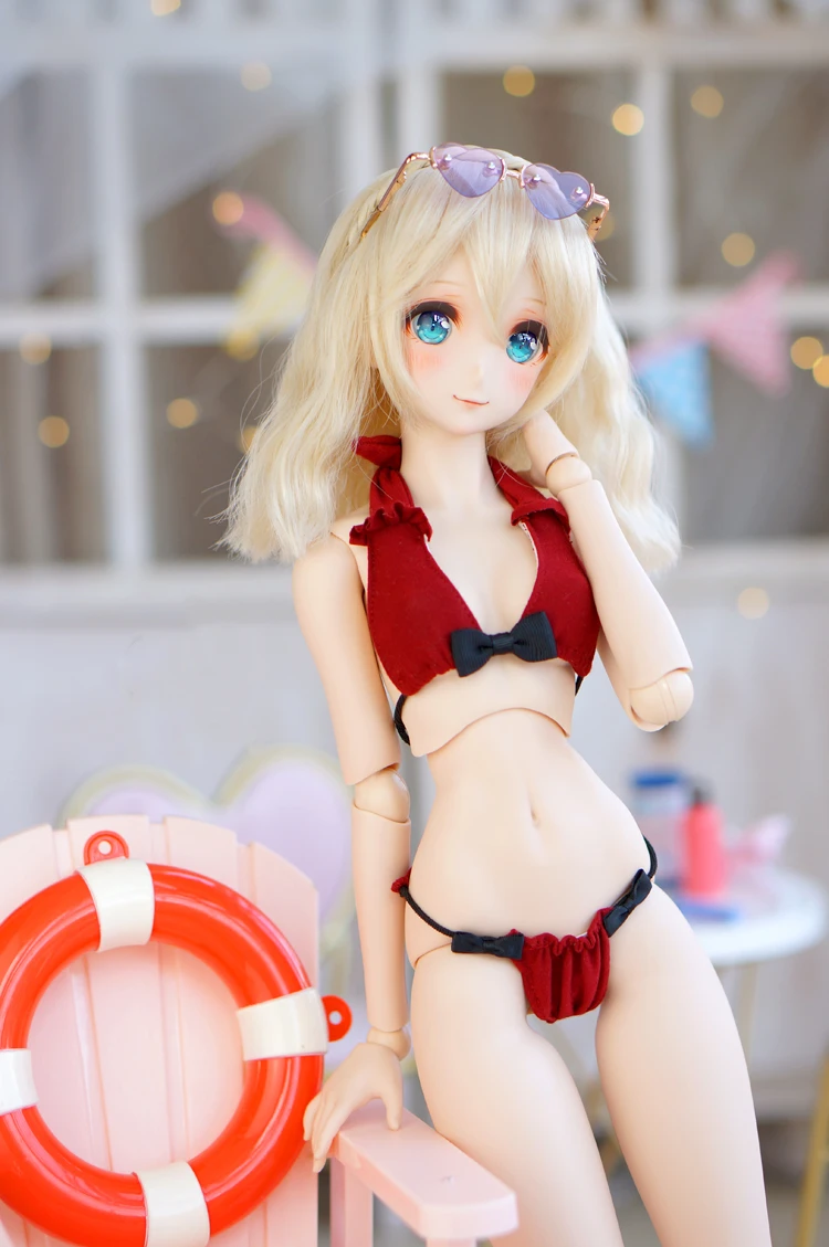 1/3 Slim doll Red bikini Clothes set Outfit Clothing For 1/3 BJD SD DD Doll Gift for girls
1/3 Slim doll Red bikini Clothes set Outfit Clothing For 1/3 BJD SD DD Doll Gift for girls