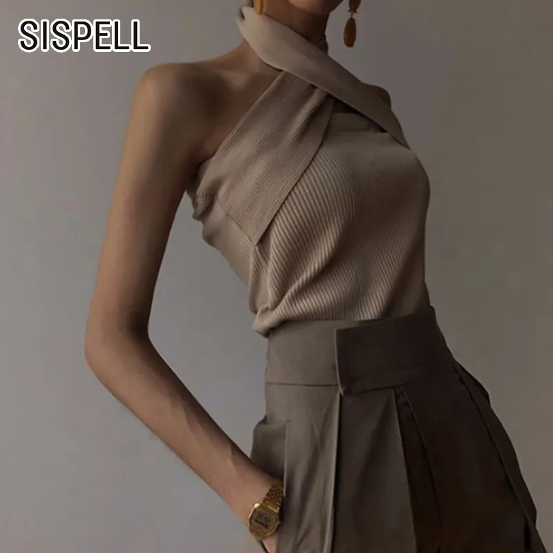 SISPELL Summer Solid Slim Sweater For Women Sexy Off Shoulder Backless Halter Patchwork 2019 Clothing Top Female Fashion New
SISPELL Summer Solid Slim Sweater For Women Sexy Off Shoulder Backless Halter Patchwork 2019 Clothing Top Female Fashion New