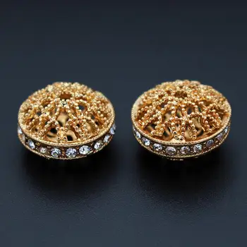 Circle Spacer Beads Quality Gold Color Rhinestone CZ Hollow Pattern Hole 2mm for Fashion Necklace Earrings Jewelry Making DIY 
Circle Spacer Beads Quality Gold Color Rhinestone CZ Hollow Pattern Hole 2mm for Fashion Necklace Earrings Jewelry Making DIY