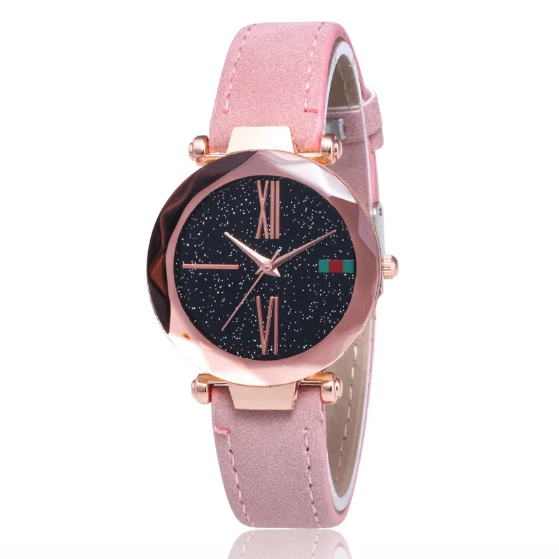 Hot Sales New Style Brand Rose Gold Starry Leather Watches Women Ladies Crystal Dress Quartz Wrist Watch 100pcs/lot
Hot Sales New Style Brand Rose Gold Starry Leather Watches Women Ladies Crystal Dress Quartz Wrist Watch 100pcs/lot