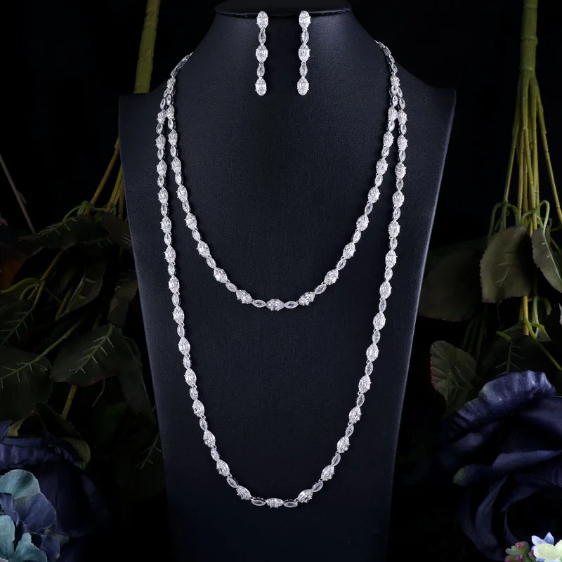 janekelly Exclusive Long Chain Cubic Zirconia Wedding Bridal Dubai Jewelry Sets for Woman white Gold Luxury Jewelry Set
janekelly Exclusive Long Chain Cubic Zirconia Wedding Bridal Dubai Jewelry Sets for Woman white Gold Luxury Jewelry Set