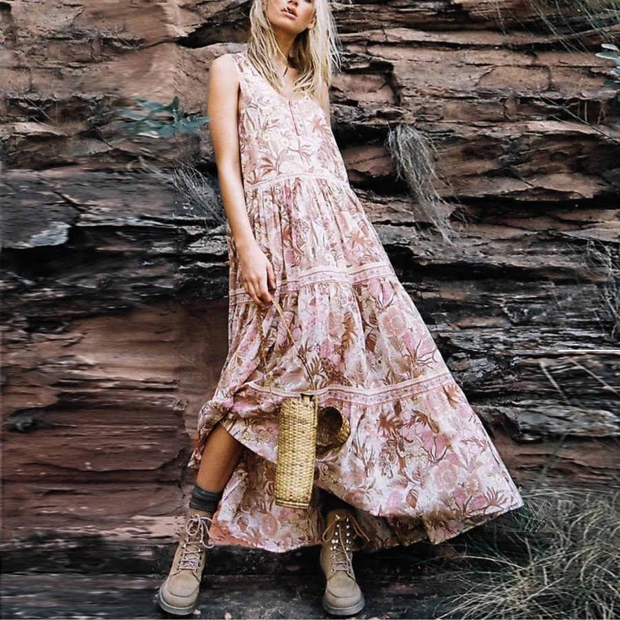 TEELYNN maxi dress for women 2019 rayon floral print sexy sleeveless summer dresses beach wear hippie boho dresse Gypsy vestidos
TEELYNN maxi dress for women 2019 rayon floral print sexy sleeveless summer dresses beach wear hippie boho dresse Gypsy vestidos