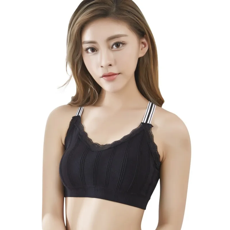 Stripe Sports Bras Straps Comfortable Women Stripes Wrapped Chest Bra Straps Breathable Sports Bra Seamless Vest 
Stripe Sports Bras Straps Comfortable Women Stripes Wrapped Chest Bra Straps Breathable Sports Bra Seamless Vest