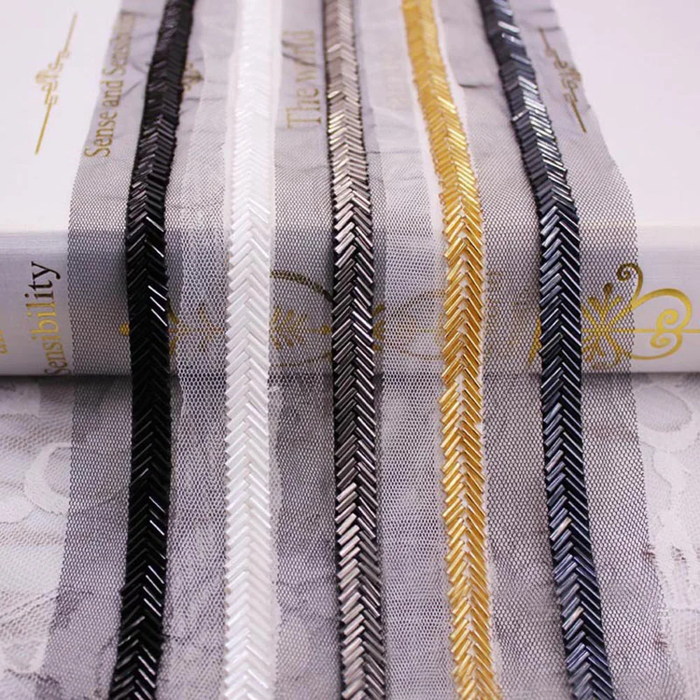10yards Beaded Lace Trim DIY Garment Neckline Wedding Dress Clothes Mesh Bead Lace Accessories Lace Fabric Jewelry material
10yards Beaded Lace Trim DIY Garment Neckline Wedding Dress Clothes Mesh Bead Lace Accessories Lace Fabric Jewelry material