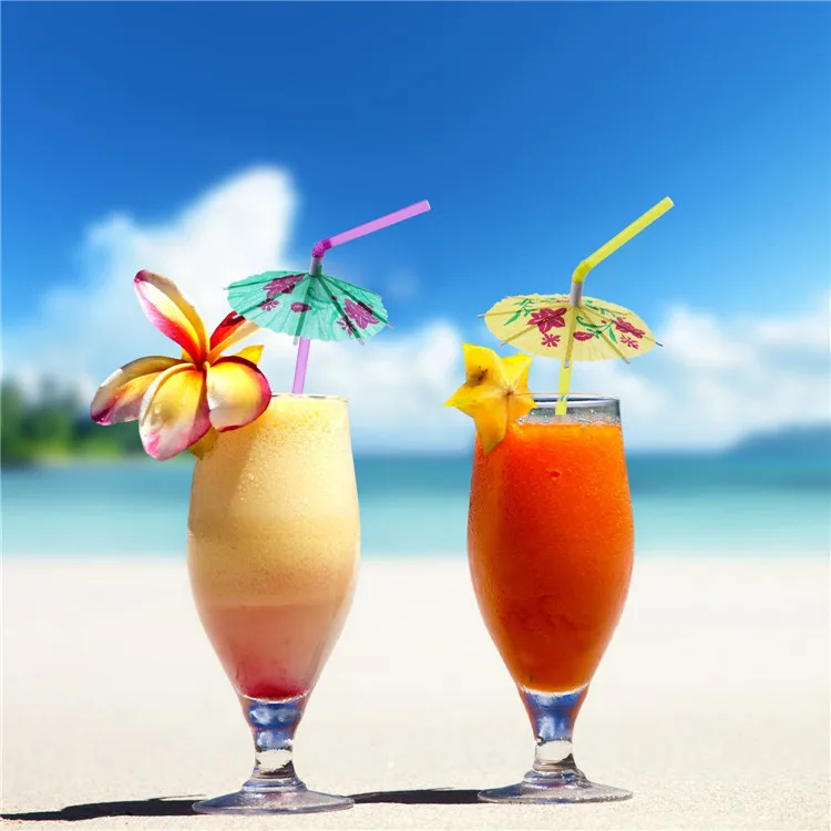 50pcs/lot New Fluorescent Mixed Color Tropical Umbrella Parasol Cocktail Straws Drinking DIY Party Decoration Festive Supplies
50pcs/lot New Fluorescent Mixed Color Tropical Umbrella Parasol Cocktail Straws Drinking DIY Party Decoration Festive Supplies
