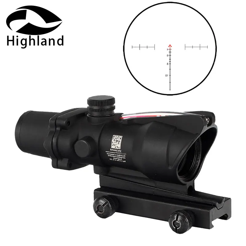 Tactical Optical Sights Hunting ACOG 4X32 Scope Red Green Sight Fiber Source Illuminated Riflescope Black Color
Tactical Optical Sights Hunting ACOG 4X32 Scope Red Green Sight Fiber Source Illuminated Riflescope Black Color