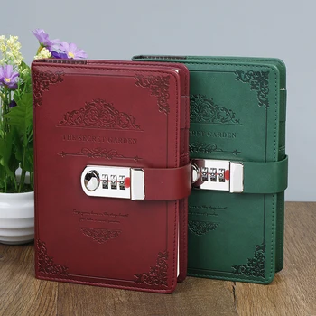 retro creative stationery notebook Password book with lock diary thread installed Notepad Business books school office supplies
retro creative stationery notebook Password book with lock diary thread installed Notepad Business books school office supplies