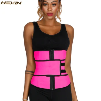 HEXIN Pink Latex Waist Trainer with Slimming Belt Girdles Firm Control Plus Size Body Shaper Zip Shapewear Fajas Colombianas
HEXIN Pink Latex Waist Trainer with Slimming Belt Girdles Firm Control Plus Size Body Shaper Zip Shapewear Fajas Colombianas