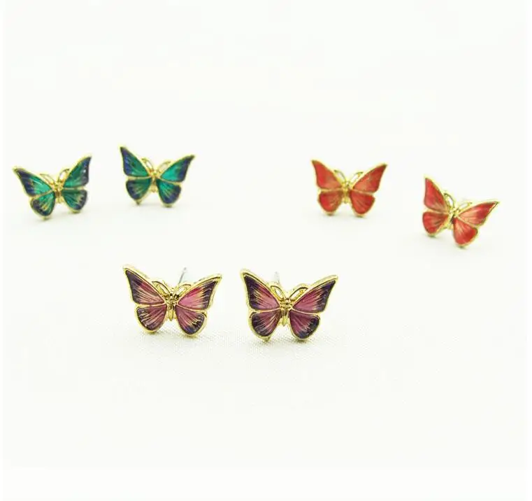 On Sale Promotion Women Dainty Glaze Butterfly Stud Earrings Mujeres Bijoux Jewelry Birthday Gift Earrings E5098
On Sale Promotion Women Dainty Glaze Butterfly Stud Earrings Mujeres Bijoux Jewelry Birthday Gift Earrings E5098