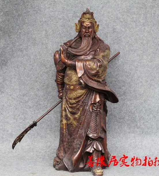Pure copper bronze like Guan Yu Lucky business relocation ornaments | Дом и сад
