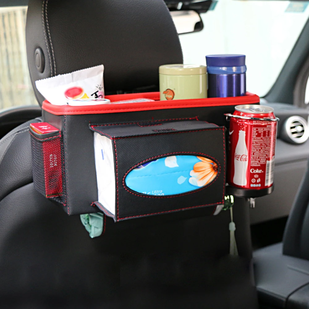 Auto Folding Leather Car Seat Back Bag Hanging Multi-function Storage Box Car Organizer Holder For Phone Cup Sunglass Tissue Box
Auto Folding Leather Car Seat Back Bag Hanging Multi-function Storage Box Car Organizer Holder For Phone Cup Sunglass Tissue Box