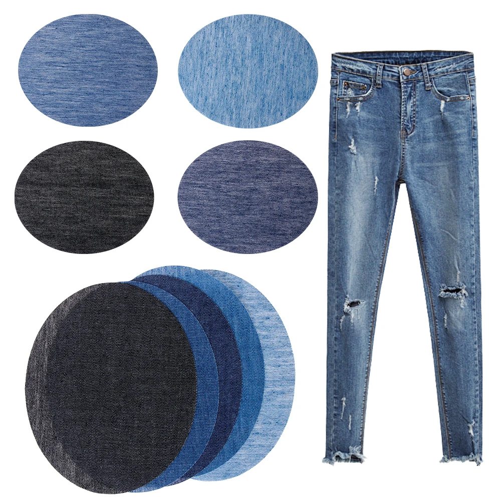 5 colors 2PCS/set New Denim Fabric Patch Jeans Oval Knee Elbow Iron-on DIY Pants Applique Sewing Apparel Repair
5 colors 2PCS/set New Denim Fabric Patch Jeans Oval Knee Elbow Iron-on DIY Pants Applique Sewing Apparel Repair
