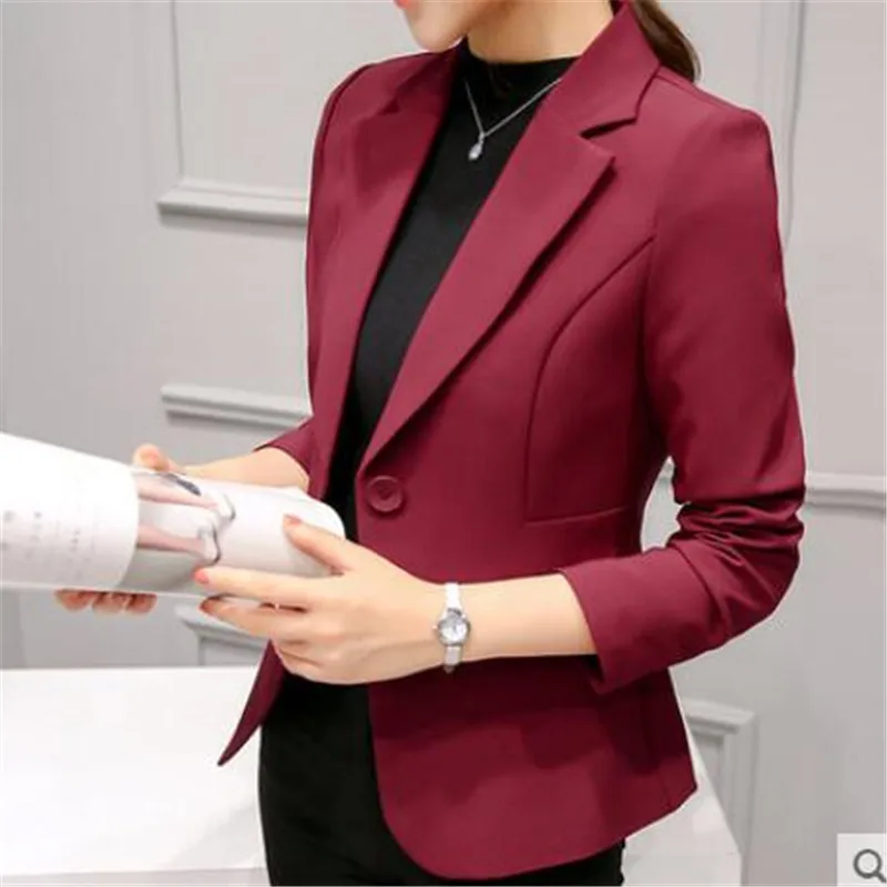 Elegant Wine Women Blazers and Jackets 2017 Autumn Winter Fashion Single Button Blazer Femenino Ladies Blazer Female ZZ220
Elegant Wine Women Blazers and Jackets 2017 Autumn Winter Fashion Single Button Blazer Femenino Ladies Blazer Female ZZ220