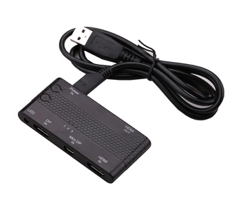 HD 4K X 2K HDMI + DP + Mini DP Displayport Switch 3 in 1 out Video Adapter Switcher for Macbook Notebook Game Player Consoles TV
HD 4K X 2K HDMI + DP + Mini DP Displayport Switch 3 in 1 out Video Adapter Switcher for Macbook Notebook Game Player Consoles TV
