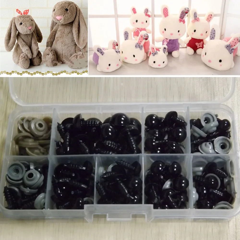 100Pcs 6mm/8mm/9mm/10mm/12mm Black Plastic Safety Eyes Toy for Teddy Bear Doll Animal Making Craft DIY Dolls Accessories
100Pcs 6mm/8mm/9mm/10mm/12mm Black Plastic Safety Eyes Toy for Teddy Bear Doll Animal Making Craft DIY Dolls Accessories