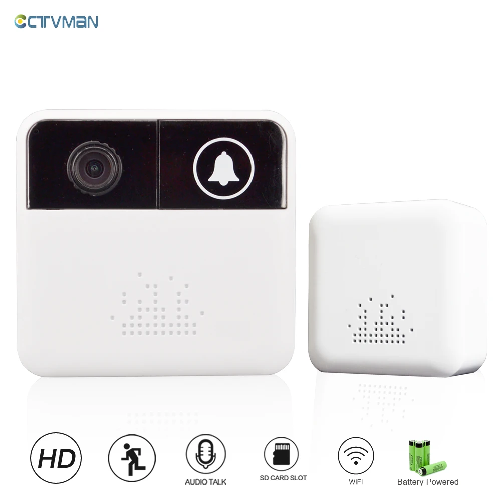 CTVMAN Wireless Doorbell Camera Intercom Audio House bell HD Video Intercoms Security Door Phone Motion Detection Doors Viewer
CTVMAN Wireless Doorbell Camera Intercom Audio House bell HD Video Intercoms Security Door Phone Motion Detection Doors Viewer