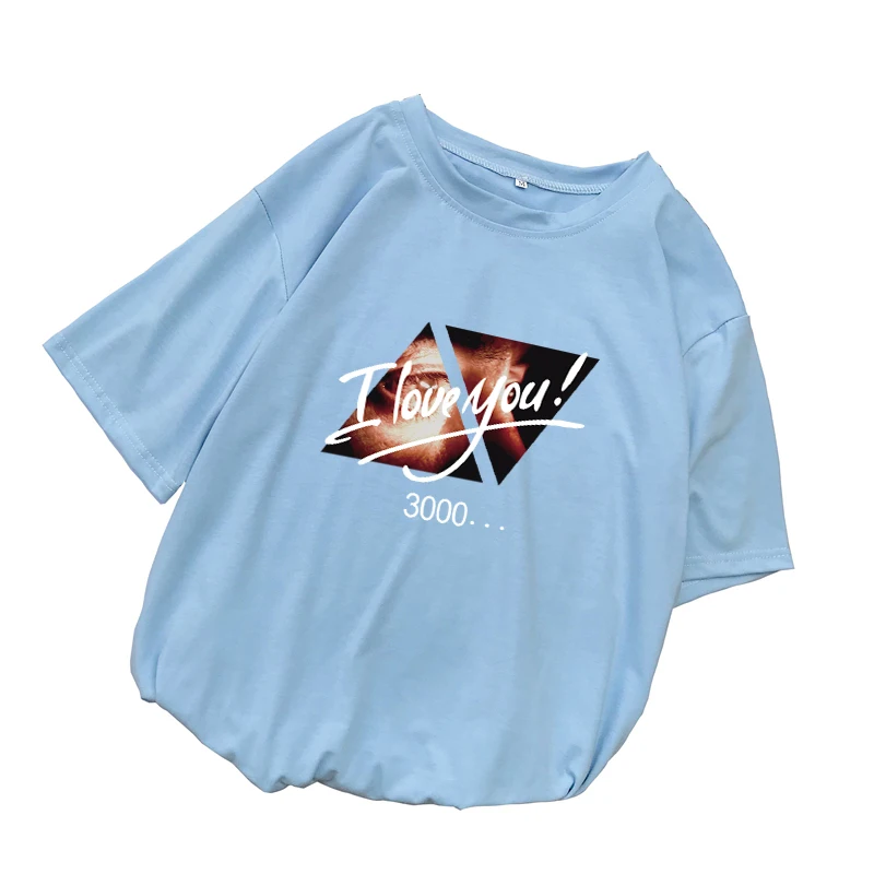 Women's The Avengers Endgame Iron Man Harajuku T Shirt Cotton I LOVE YOU 3000 TIMES Tshirt Printed Short Sleeve Streetwear
Women's The Avengers Endgame Iron Man Harajuku T Shirt Cotton I LOVE YOU 3000 TIMES Tshirt Printed Short Sleeve Streetwear