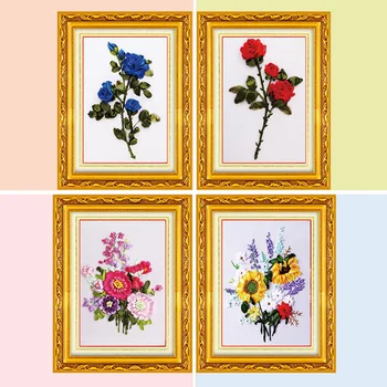 DIY Easy Ribbon Embroidery kit for Beginner, Rose SunflowerPainting, Cross Stitch, Canvas Paintings for Living Room, Sewing Art
DIY Easy Ribbon Embroidery kit for Beginner, Rose SunflowerPainting, Cross Stitch, Canvas Paintings for Living Room, Sewing Art