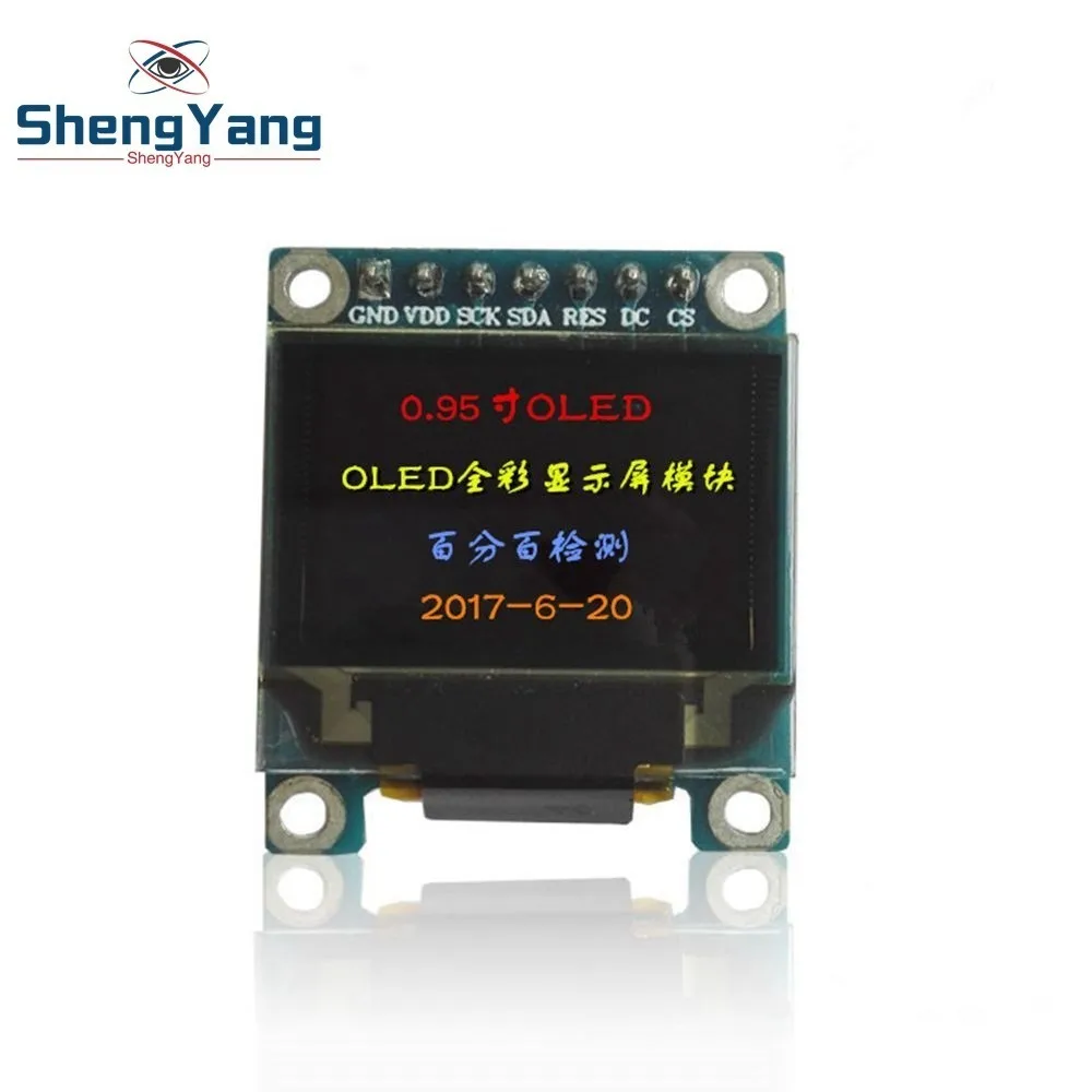 0.95 inch full color OLED Display module with 96x64 Resolution,SPI,Parallel Interface,SSD1331 Controller 7PIN new with case 
0.95 inch full color OLED Display module with 96x64 Resolution,SPI,Parallel Interface,SSD1331 Controller 7PIN new with case