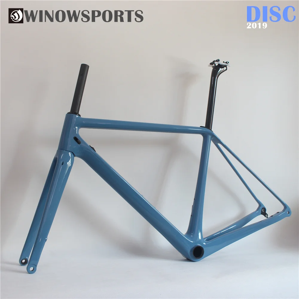 Winowsports new monocoque high moudule carbon road disc brake frame 700c bicycle disc climp racing frames FM219 thru alxe wheel
Winowsports new monocoque high moudule carbon road disc brake frame 700c bicycle disc climp racing frames FM219 thru alxe wheel